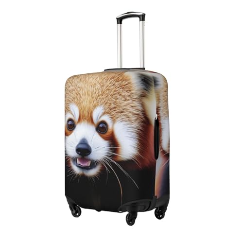 Cute Red Panda Luggage Cover Elastic Washable Protector Anti-Scratch Travel Suitcase Covers With Concealed Zipper For 18-32 Inch Luggage Medium2