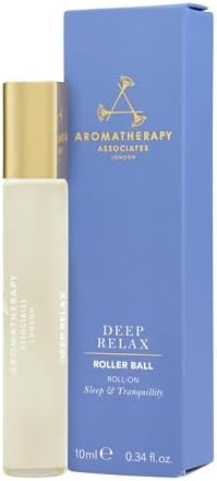 Aromatherapy Associates Deep Relax Roller Ball 10ml - 100% Natural, London Hand Crafted Roll On - Relaxing Vetivert, Calming Camomile & Grounding Sandalwood