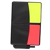 TOYANDONA Schiedsrichter Karten Set für Fußball mit Roten und Gelben Karten Notizbuch und Bleistift für Spiellevel und Optimale Dokumentation von Vorfällen