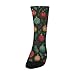 susiyo Vintage Christmas Small Bulb Hiking Socks Boy Girls - Cushioned Crew Socks for Kids Soft, Breathable & Seamless Toe for All-Day Comfort