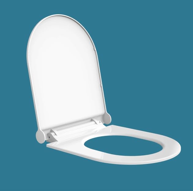 Toilet seat cover | Polypropylene Toilet Seat Caver | Universal Fit Commode seat | Durable Bathroom Toilet Lid | Easy Installation | whiteToilet seat cover D- Type White-image-28