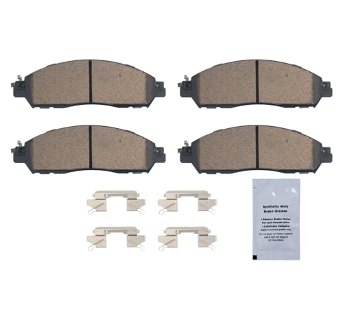 Image of HUSCH D2138 Front Ceramic Brake Pads Kit Fit For Nissan Leaf 2018-2021
