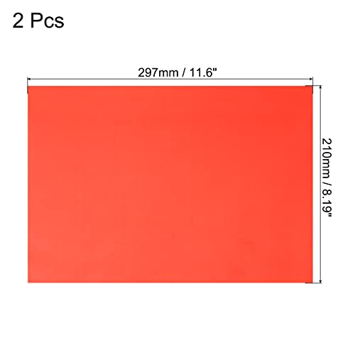 Feuille phosphorescente A4 à haute luminescence rouge pour customisation d'objets et design - 2
