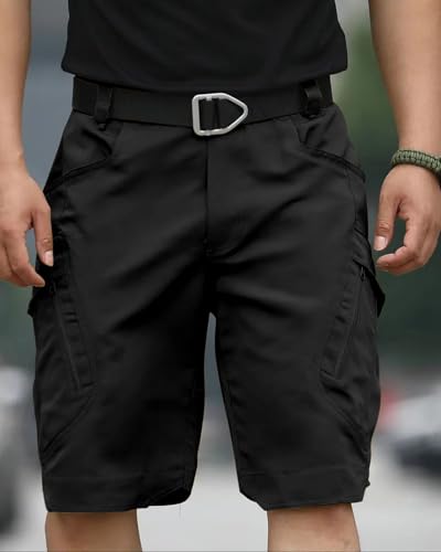 Mens Hiking Cargo Shorts Casual Tactical Waterproof Shorts for Work Golf Fishing with 6 Pockets2
