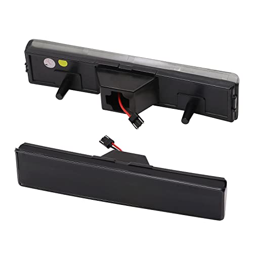 SHINEFIT LED Front Fender Side Marker Light Kit Compatible with 1980-1986 Bronco F100 F150 F250 F350 Pickup Truck, Smoke Lens Replace OEM Signal Side Marker Lamps FO2550108 FO2551106 - Thumbnail 4