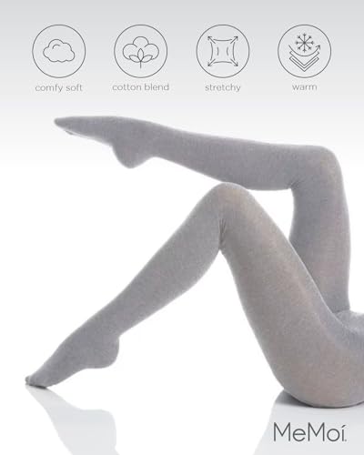 Image of MeMoi Queen Size Extra Wide Flat Knit Sweater Tights