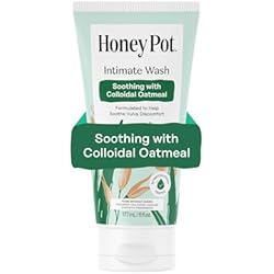 The Honey Pot Company - Anti-Itch Soothing Colloidal Oatmeal Wash - Plant Derived Feminine Care - Ultra Mild Solution to Relieve Itching and Discomfort - 6 fl. oz.