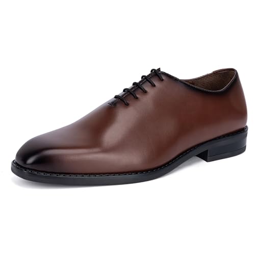 Image of LOUIS STITCH Formal Shoes for Men | Handmade Lace-Up Derby Formal Shoes | Dual Tone Patina Finish | Breathable Lining | Office, Party LSSXWC