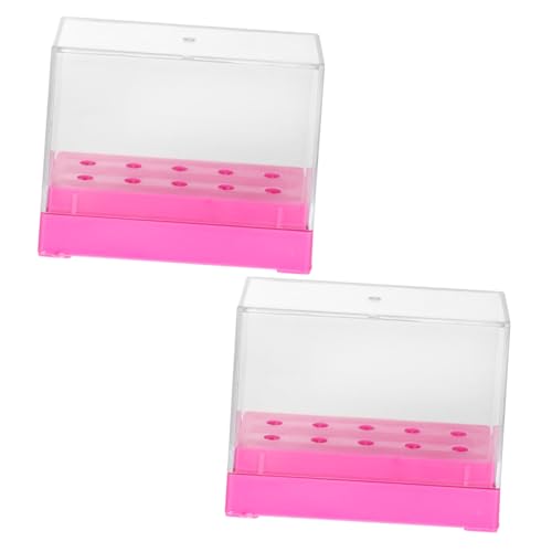 PLAFOPE ネイルドリルビット収納ボックス 1個 防塵オーガナイザー ドリルビットセット ネイル収納ケース 用