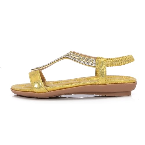 Image of Toddler Girls Sandals Sparkly Rhinestone Girl Shoes Soft Rubber Princess Summer Wedding Party for Little Kid /Big Kid
