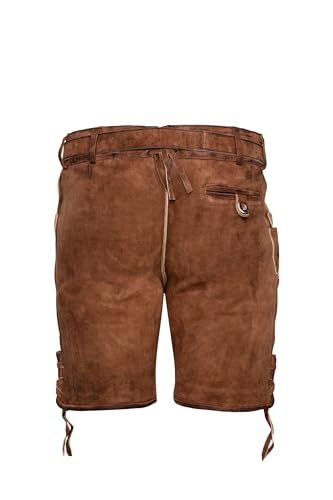 STEIGENHÖFER Men’s Lederhosen Vintage Goat Leather – Bavarian Costume Shorts for Oktoberfest – Sizes 28-443