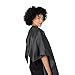 Betty Dain Professional Hair Cutting andStyling Cape, Lightweight Fabric, Water Resistant Nylon, Snap Closure, Easy Care, Wrinkle Free, Black, 45 inches wide x 55 inches long