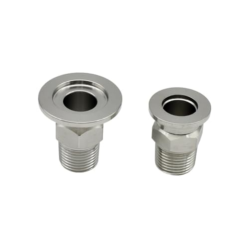 Conector KF25 a rosca macho 1-1/2 de acero inoxidable 304 para tubería de vacío 3