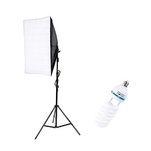 Bonnlo Photography Softbox Lighting Equipment Continuous Lighting System Photo Equipment Softbox Studio lights with Light Stand