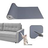 Eunice Cat Scratching Mat, Self-Adhesive Cat Scratch Carpet, Trimmable Replacement Carpet Pad for Tree Wall Cat Scratching Post DIY Couch Protector (Light Gray, 78.7"x15.8")