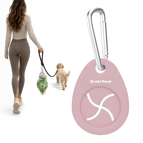 Sweet Paws Dog Poop Bag Holder Charm for Hands-Free...