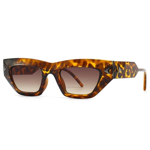 Mode cat eye femmes lunettes de soleil de luxe vintage hommes rivets