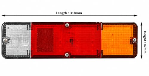Image of ALL PARTS SOURCE APSMOTIV Rear Combination LED Light Assemblies 2 Piece Set Suitable for Maruti Suzuki Gypsy Car Reflector Light