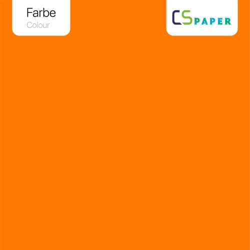 MADE IN EU 50 Blatt farbiges Papier ORANGE A4 80 g/m² CS Paper - Druckerpapier, Kopierpapier, Universalpapier zum Drucken, Basteln & Falten im Format DIN A4. Papier für den Heim- & Bürobedarf