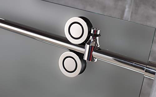 Aston SEN979FRUW.UC-CH-643880 Langham XL Shower Enclosure, Polished Chrome, Ultra-Bright Frosted