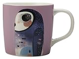 Maxwell & Williams DI0221 Pete Cromer Becher Owl, aus Porzellan, Mehrfarbig, 420 ml, in Geschenkbox