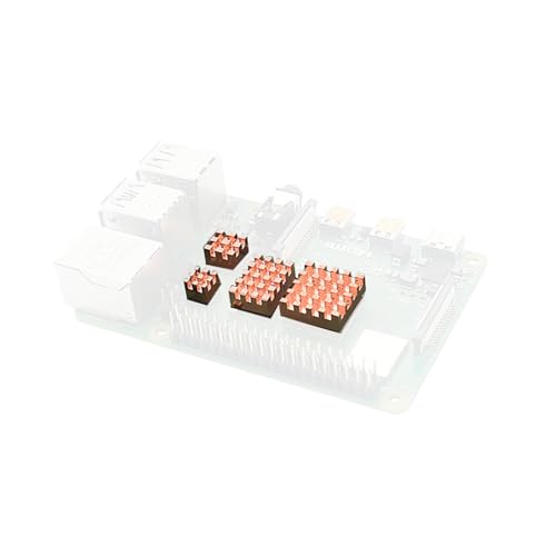 Raspberry Pi 4 Model B用4サイズ銅クーラーヒートシンクキット ヒートシンク銅冷却キット