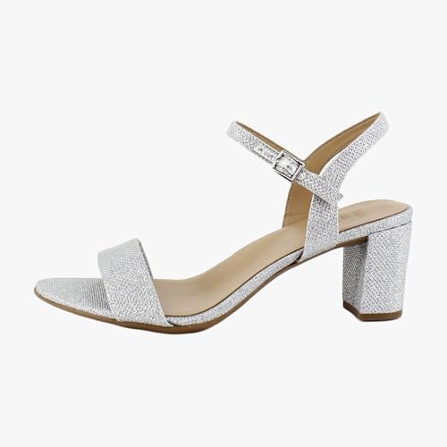 Image of Naturalizer Bristol Women's Heels Silver Fabric Size 9 M