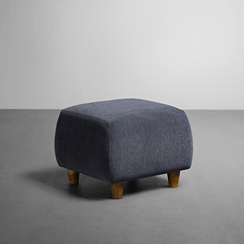 Image of Sleepyhead Yolo Ottoman Designed by Duroflex - Premium Fabric Pouf, Stylish & Durable Accent Stool - Sesame Grey