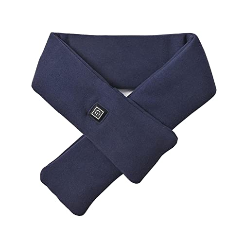 HelloGO ヒーターマフラー 電熱マフラー 防寒 保暖 洗える 加熱ネックウォーマー 3段階温度調節 USB充電式加熱スカーフ ホットマフラー 電気マフラー スキー 通勤 通学 贈り物 プレゼント 男女兼用