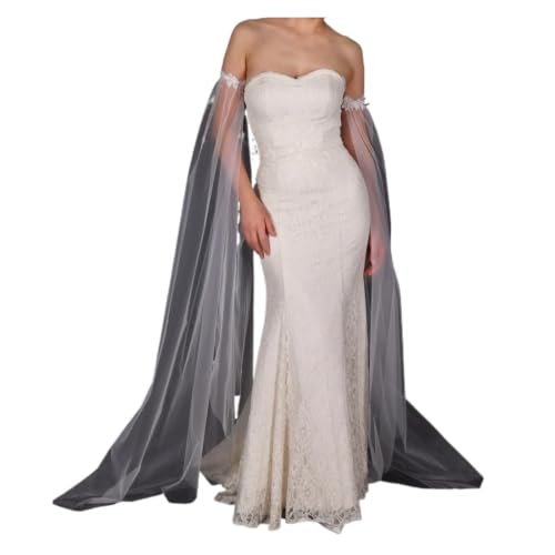 Cape de fête amovible pour robe de mariée, l'accessoire idéal de la cérémonie au cocktail