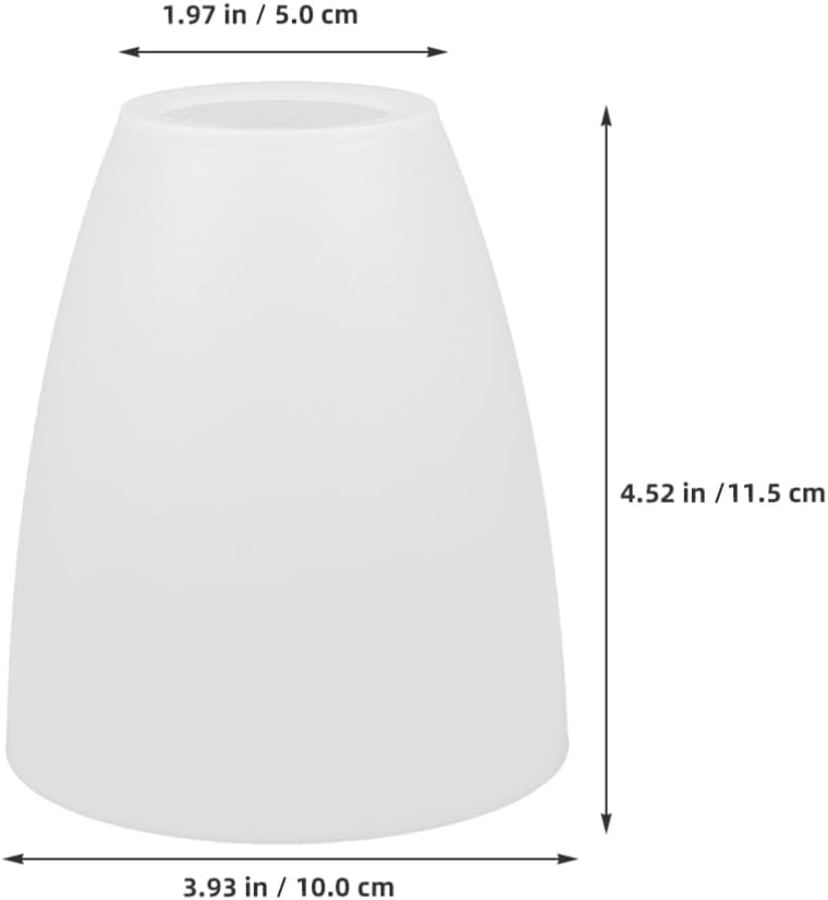Generic Set of 3 Plastic Lamp Shade Covers 4.52X3.93X1.96In White Lampshades for Wall Lamps Chandelier Table Lamps Easy Install Durable Light Fixture Covers for Living Room Bedroom