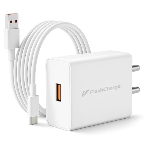 Image of UNIGEN 44W Flash Charge USB Fast Charger Compatible with Vivo V21, V20, Y73, Y100, T2, T1,T4X,Lite /Ultra /T3 /3X /Pro /T2X,Z10 /10X /5G,9X,9S,Lite,7 Pro,Y28S /28E /39 /19E (White)