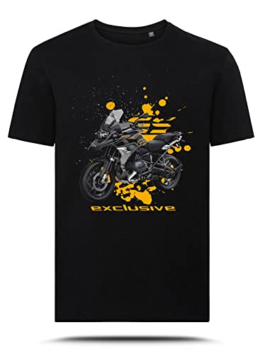 Camiseta R 1250 GS Exclusive de AZgraphishop en negro estilo motorista TS-BM-023
