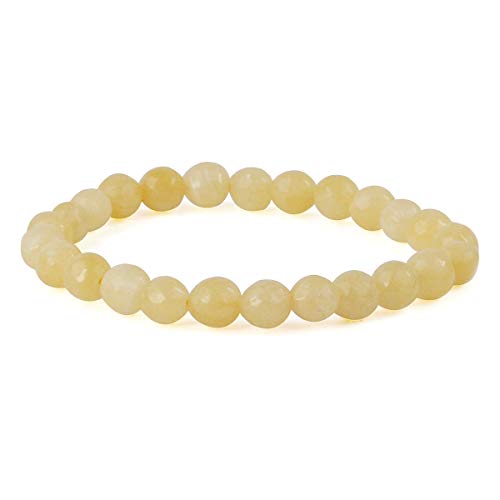 Image of Reiki Crystal Products Natural Crystal Stone 8 mm Faceted Diamond Cut Beads Bracelet for Men & Women | Reiki Charged Gemstone Bracelet | Multiple Stone Variants Available
