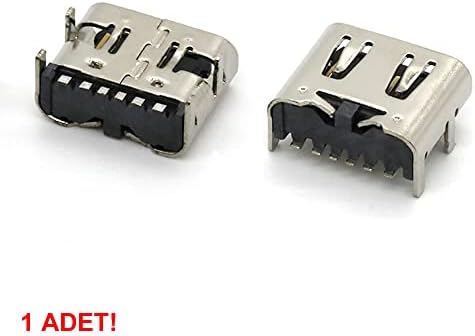 Type-C Usb Soket 6 Pin Smd USB 3.1 Cep Telefonu Elektronik Cihaz Usb Port Konnektör Şarj Soketi Dişi - Görsel 7