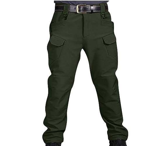 XUNRYAN Cargo Pants for Men Casual Tactical Sweatpants High Waisted Lightweight Quick Dry Multi Pockets Outdoor Trousers