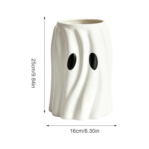 Estatuillas de fantasmas decorativas y maceteros pequeños de interior para plantas 6