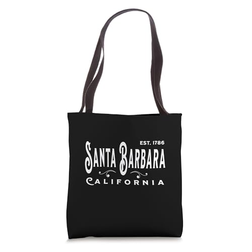 Vintage CA Merch Souvenir Visit Santa Barbara California Tote Bag