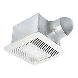 breez Delta Signature Exhaust Bath Fan LED Night Light Energy Efficient Quiet Operation Brushless Motor with Humidity Sensor, 80/110CFM, White