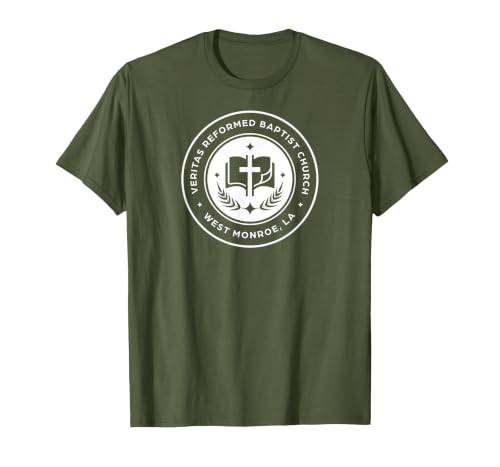 Veritas Reformed Baptist Church T-Shirt, Men, Olive Green, Medium