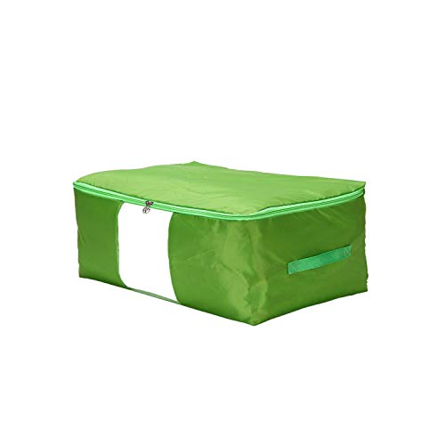 Asteria-Ashley Oxford Quilt Storage Bag Collapsible Comforter Container Home Storage Organizer Blanket Clothing