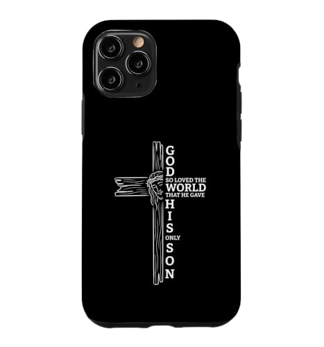 God Loved The World �����̌��t �C�G�X�̊� �\���� �O���t�B�b�N �X�}�z�P�[�X iPhone 11 Pro �p