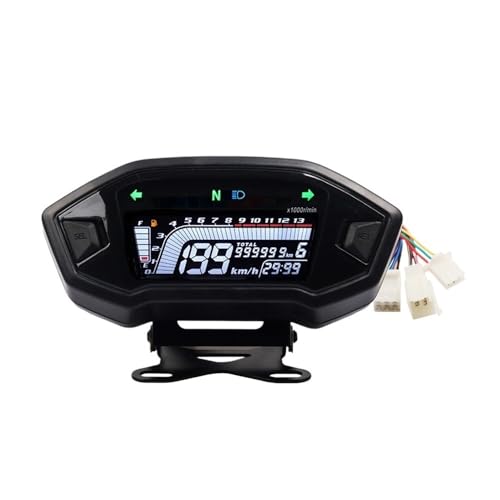 Tachymètre pour tableau de bord de moto et compteur de vitesse numérique 13000 tr/min