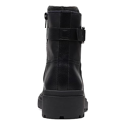 Clarks Clarks Women's Calla Mid Mid Calf Boot, Black Leather, 10 Medium US