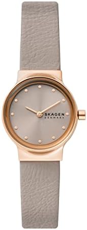 SKAGEN Freja Watch for Women, Quartz Movement with Stainless Steel or Leather Strap