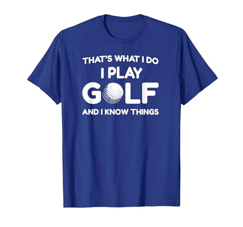 I Play Golf Mens Funny T-Shirt T-Shirt, Men, Royal Blue, 3X-Large