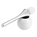 Produktbild Zerodis WC Bürste mit Bürstenhalter und Edelstahl Basis Klobürste Reinigungsbürste Badezimmer Hause Werkzeuge Modernes Design(Weiß)
