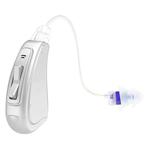 Tonverstärker für ältere Menschen, Sprachverstärkungsgerät und persönlicher Audioverstärker, Hilfe zum Fernsehen und Sprechen. (für linkes Ohr) Cover
