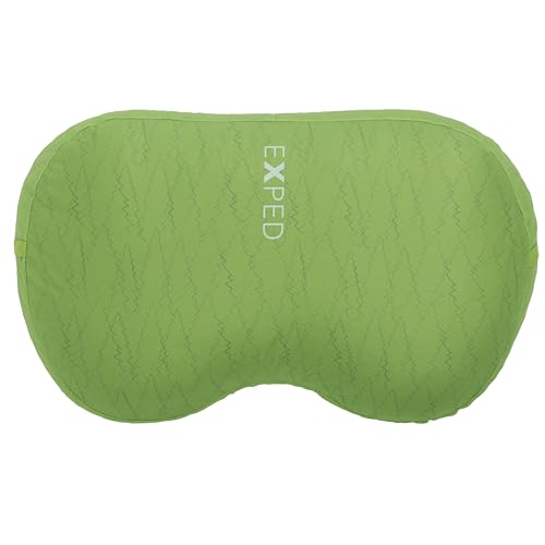 Exped Down Pillow | Luxurious Washable Down-Filled Camping Pillow, Lichen Forest, Large