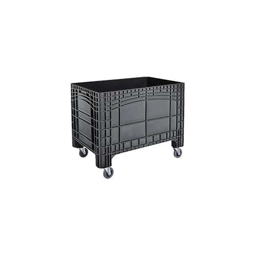 FRANKEL kaiserkraft | Caisse-palette | capacité 535 l | 4 roulettes pivotantes | noir